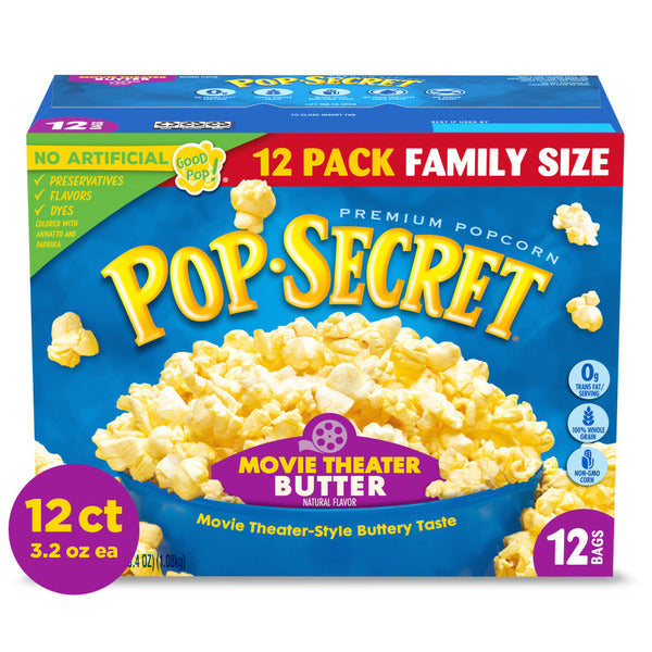Pop Secret Movie Theater Butter Microwave Popcorn  DestGlow
