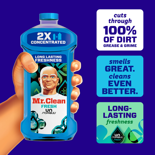 Mr. Clean All Purpose Cleaner, Cleaning Liquid, Unstopables  DestGlow