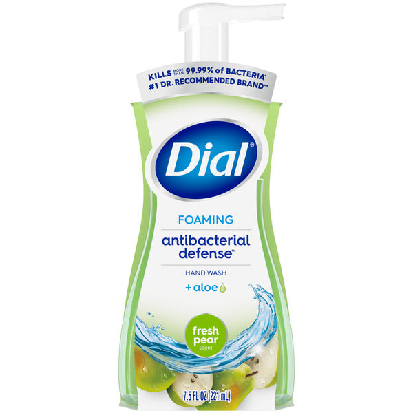 Dial Antibacterial Defense Fresh Pear Scent Foaming Hand Soap, 7.5 fl oz  DestGlow