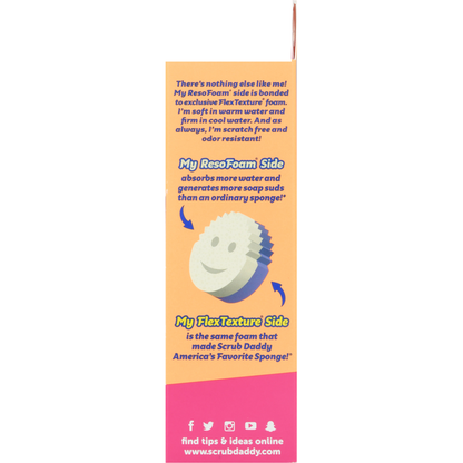 Scrub Daddy Scrubber + Sponge, Dual-Sided