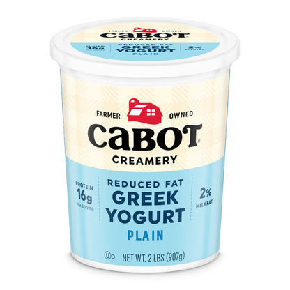 Cabot Low Fat Plain Greek Yogurt, 2 lb