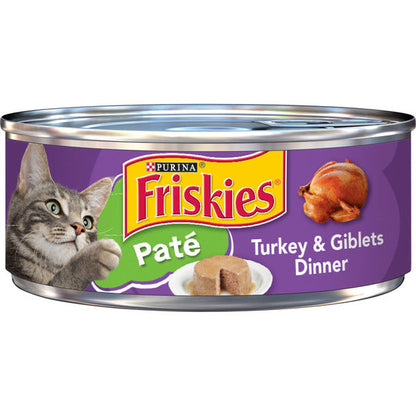 Purina Friskies Pate Wet Cat Food, Turkey &amp; Giblets Dinner