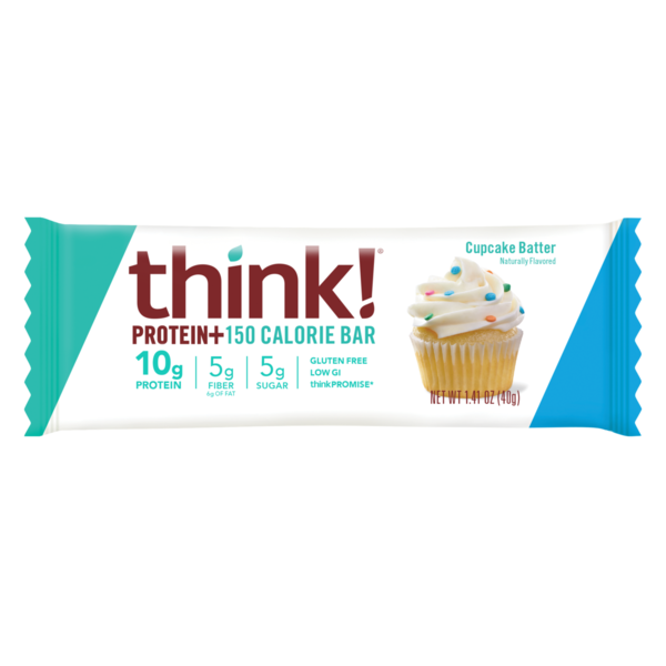 think! Protein + 150 Calorie Cupcake Batter Bar  DestGlow