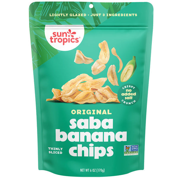 Sun Tropics Saba Banana Chips, Original  DestGlow