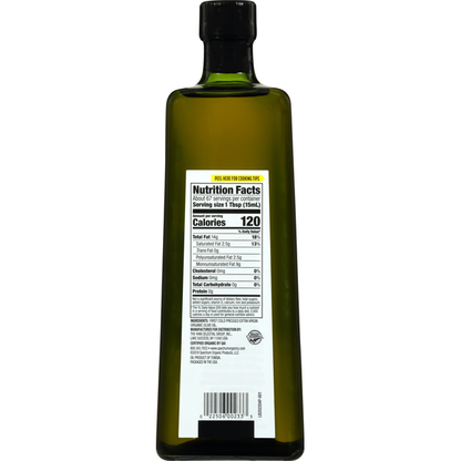 Spectrum Olive Oil, Organic, Mediterranean, Extra Virgin