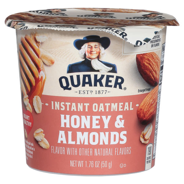 Quaker Instant Oatmeal, Honey &amp; Almonds  DestGlow