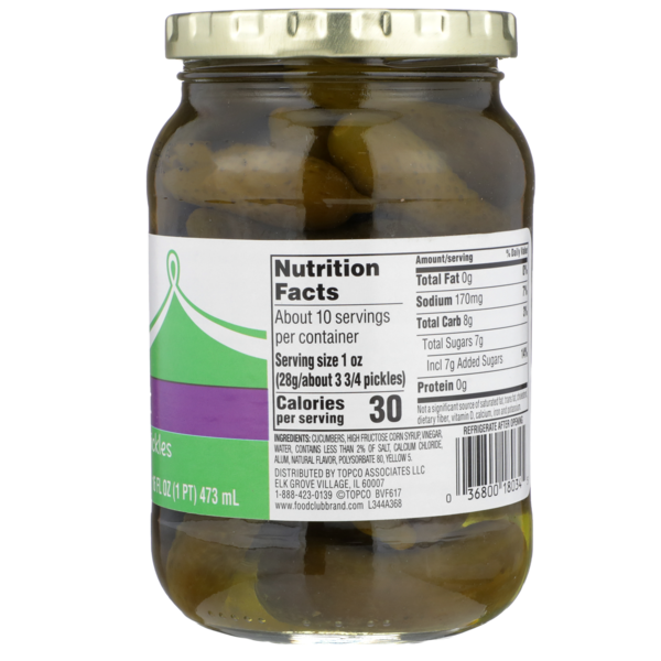 Food Club Sweet Petite Pickles  DestGlow