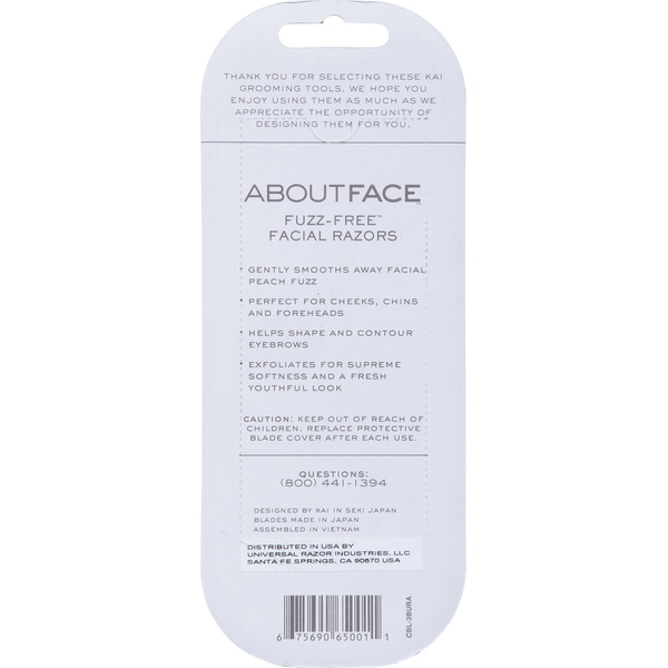 AboutFace Facial Razors, Fuzz-Free  DestGlow
