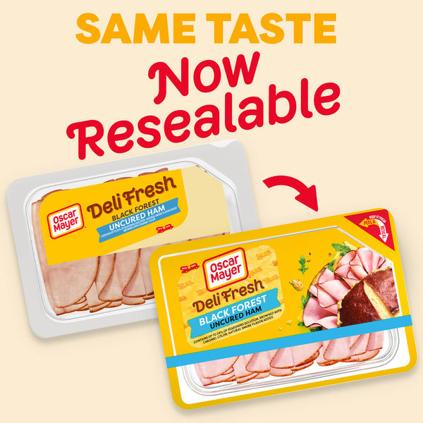 Oscar Mayer Deli Fresh Black Forest Uncured Ham Sliced Sandwich Lunch Meat  DestGlow