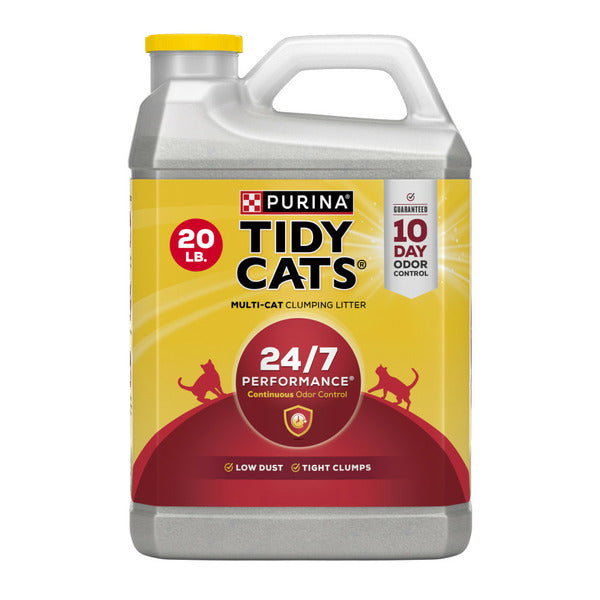 Purina Tidy Cats Clumping Cat Litter, 24/7 Performance Multi Cat Litter  DestGlow