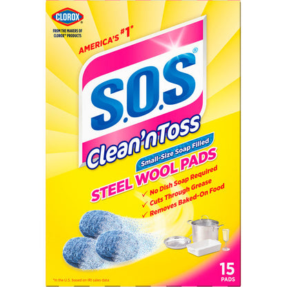 S.O.S. Clean ‘n Toss Steel Wool Soap Pads