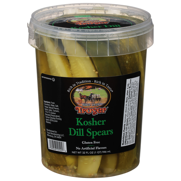 Troyer Pickles, Kosher Dill Spears  DestGlow
