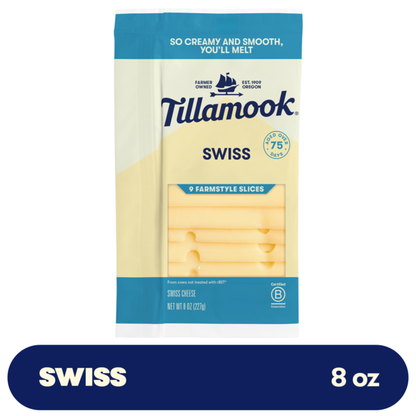 Tillamook Farmstyle Swiss Cheese Slices