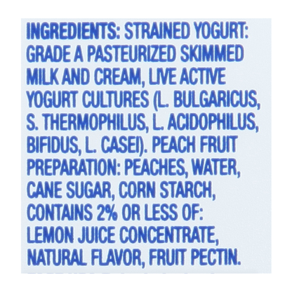 FAGE Milkfat Greek Strained Yogurt with Peach