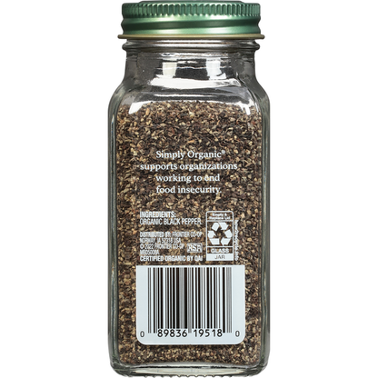 Simply Organic Black Pepper, Coarse