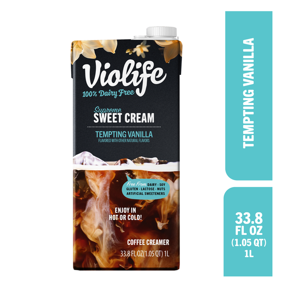 Violife Supreme Sweet Cream Vanilla Coffee Creamer, Dairy-Free