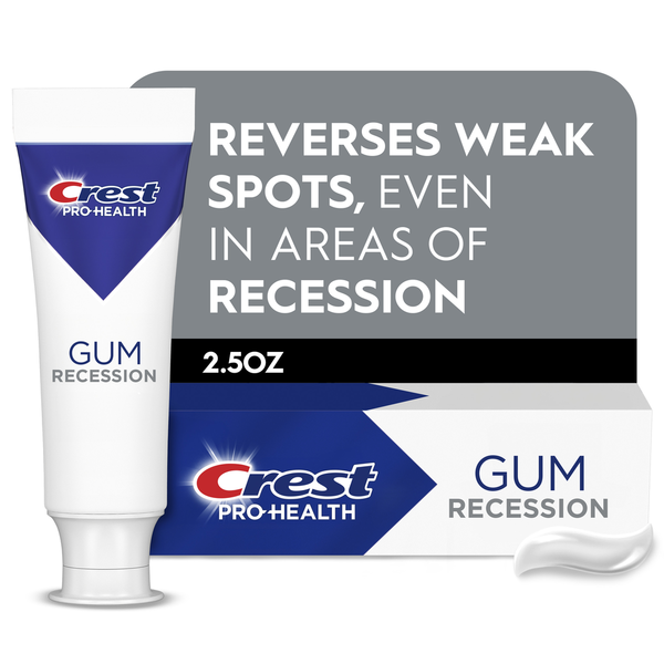 Crest Gum Recession Toothpaste 2.5 oz - Gum Protection even in areas of recession  DestGlow