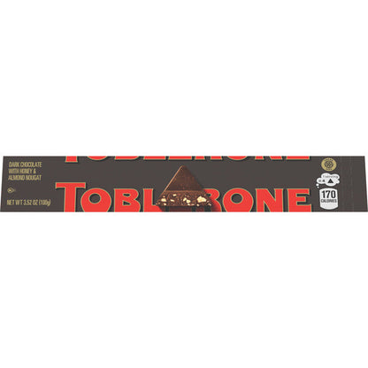 TOBLERONE Dark Chocolate Bar With Honey And Almond Nougat 3.52 oz