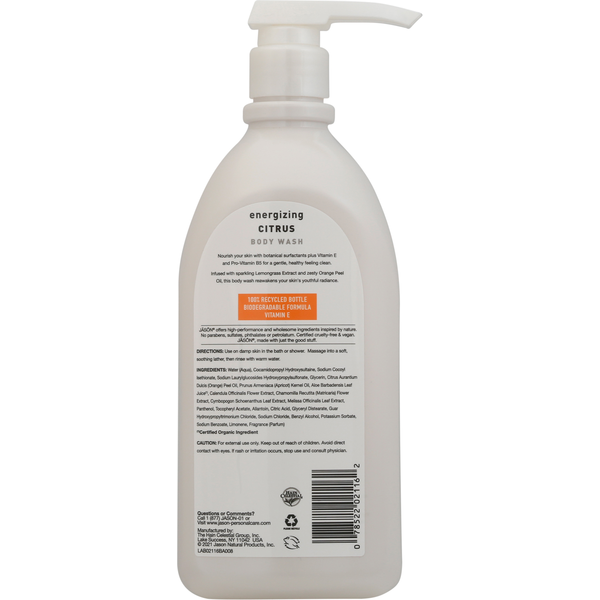 JĀSÖN Body Wash, Citrus, Energizing  DestGlow