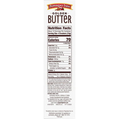 Pepperidge Farm Golden Butter Crackers  DestGlow