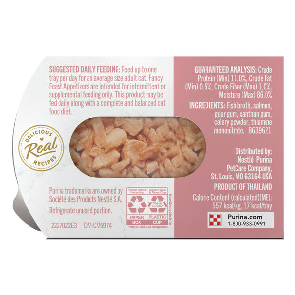 Purina Fancy Feast Appetizers Lickable Grain Free Wet Cat Food Topper Wild Alaskan Salmon Appetizer  DestGlow