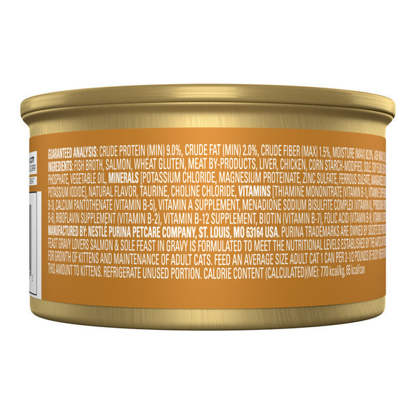 Purina Fancy Feast Gravy Lovers Salmon &amp; Sole Feast in Seared Salmon Flavor Gravy Cat Food