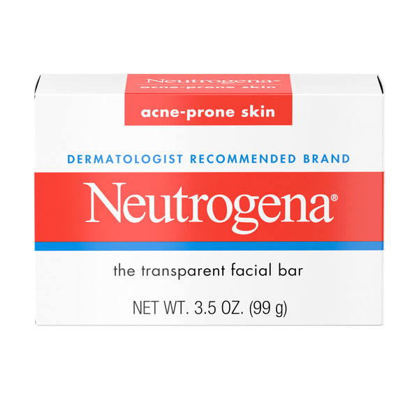 Neutrogena Facial Cleansing Soap Bar for Acne-Prone Skin, 3.5 oz  DestGlow