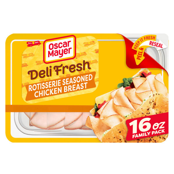 Oscar Mayer Deli Fresh Rotisserie Seasoned Chicken Breast Sandwich Lunch Meat Family Size