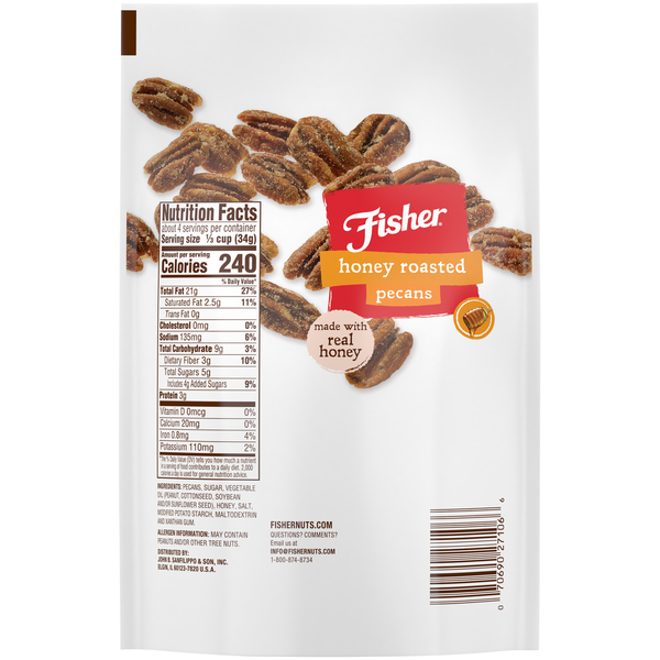 Fisher Honey Roasted Pecans  DestGlow