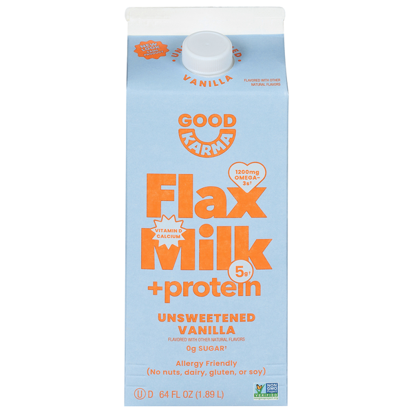 Good Karma Unsweetened Vanilla Flax Milk +Protein  DestGlow