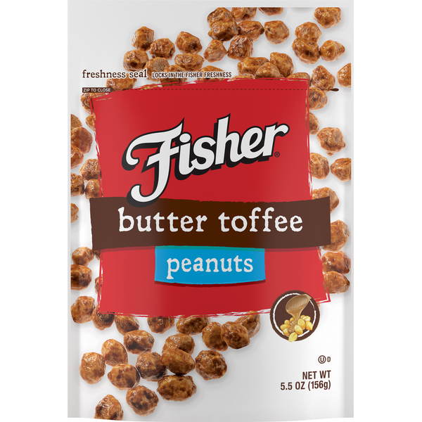 Fisher Peanuts, Butter Toffee  DestGlow