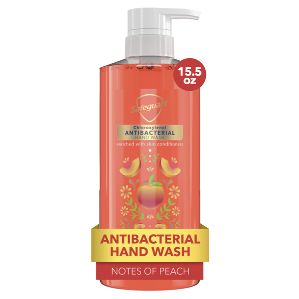 Safeguard Antibacterial Hand Soap Notes of Peach  DestGlow