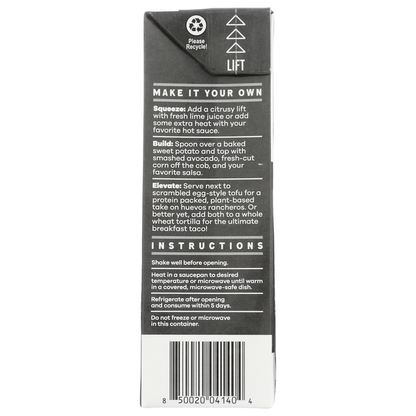 Plantstrong Organic Plant-Based Chili - Black Bean