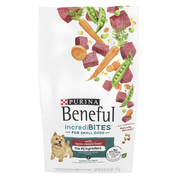 Purina Beneful IncrediBites With Farm-Raised Beef, Small Breed Dry Dog Food  DestGlow