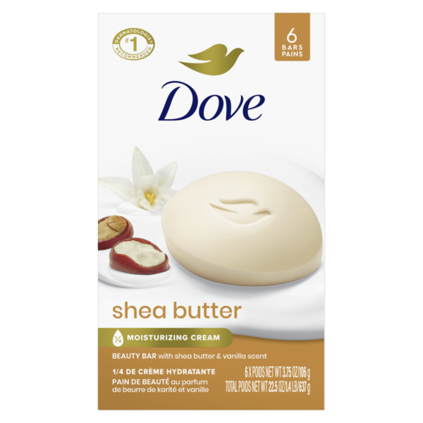 Dove Beauty Bar Soap Shea Butter  DestGlow