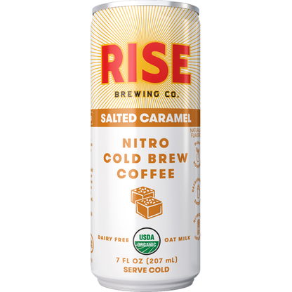 RISE Brewing Co. Coffee, Cold Brew, Nitro, Salted Caramel