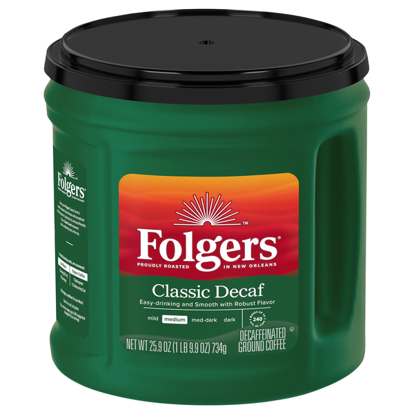 Folgers Ground Classic Decaf Coffee  DestGlow