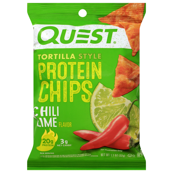Quest Tortilla Style Chili Lime Flavor Protein Chips  DestGlow