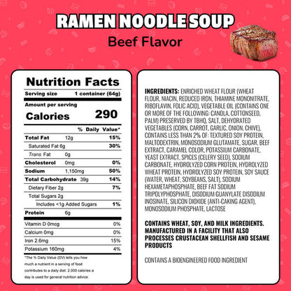 Maruchan Instant Lunch Ramen Noodles Beef