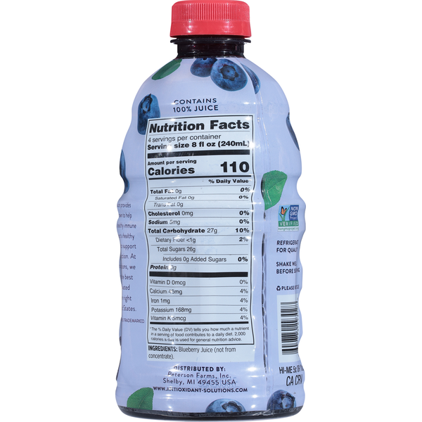 Antioxidant Solutions Juice, Blueberry  DestGlow