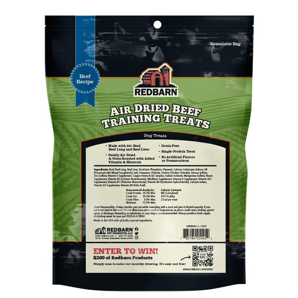 RedBarn Air Dried Beef Training Treats  DestGlow
