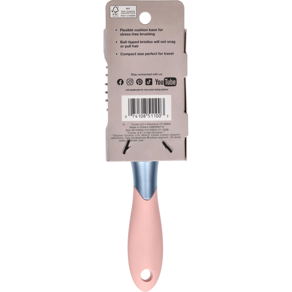 Conair Travel Detangle &amp; Style Hairbrush Savvy Value