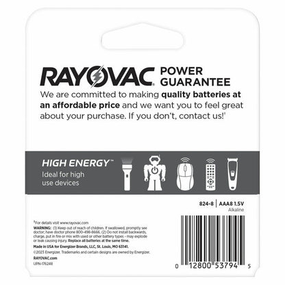 Rayovac High Energy Aaa 1.5v Alkaline Batteries