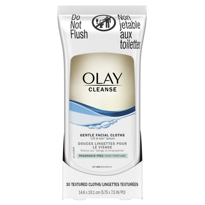 Olay Gentle Facial Cloths, Fragrance Free