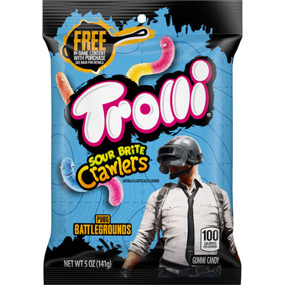 Trolli Gummi Candy, Sour Brite Crawlers, PUBG Battlegrounds