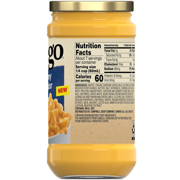 Prego Creamy Cheddar Cheese Sauce  DestGlow
