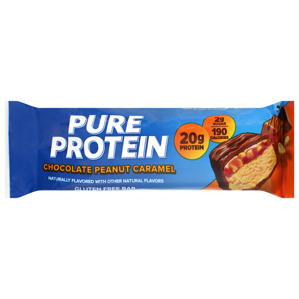 Pure Protein Chocolate Peanut Caramel Protein Bar  DestGlow