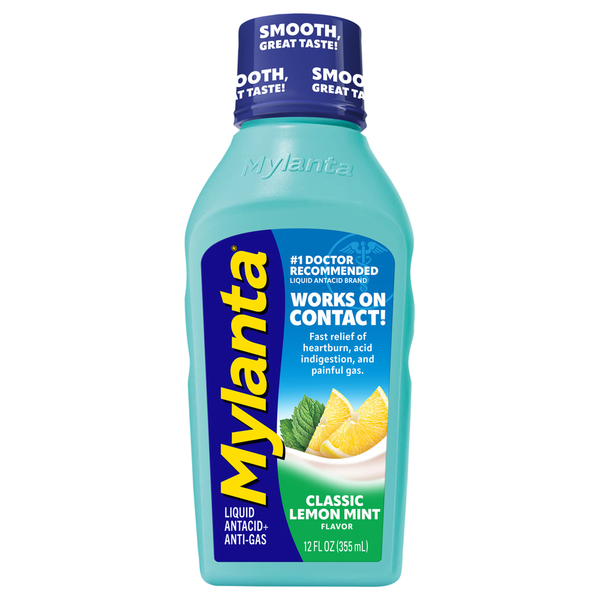 Mylanta Liquid Classic Lemon Mint Flavor Antacid+Anti-Gas  DestGlow