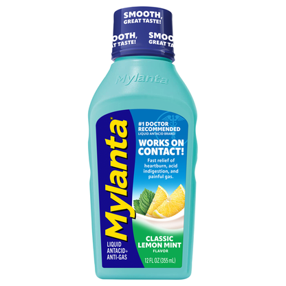 Mylanta Liquid Classic Lemon Mint Flavor Antacid+Anti-Gas