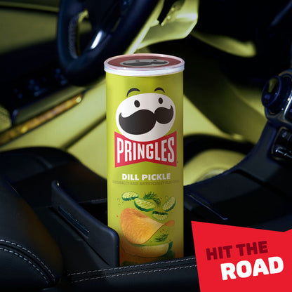 Pringles Dill Pickle Potato Crisps Chips, Lunch Snacks, 5.5 oz  DestGlow